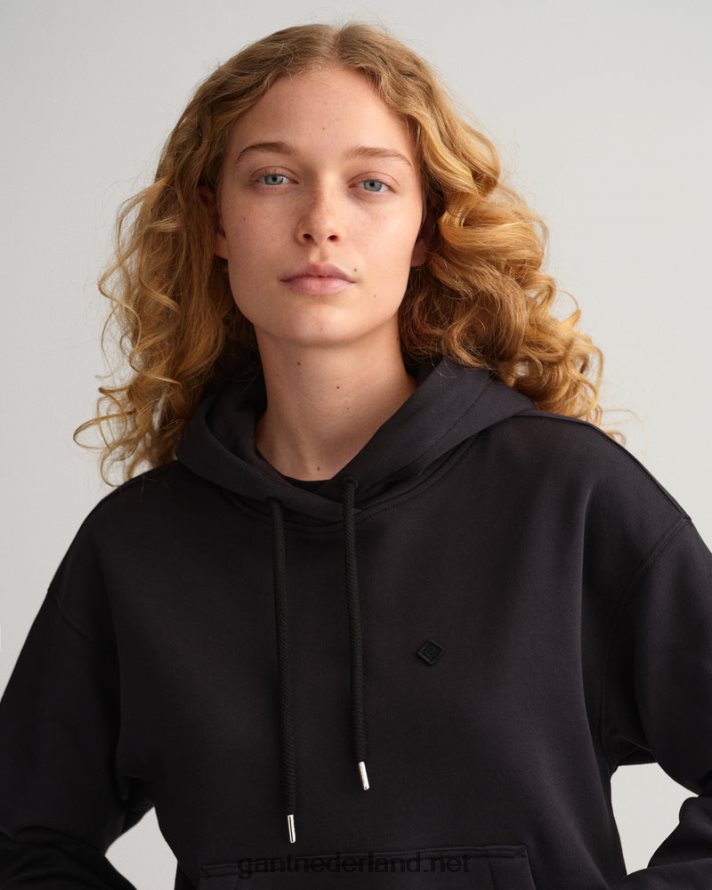GANT vrouwen ebbenhout zwart icon g essentiële hoodie R48460715