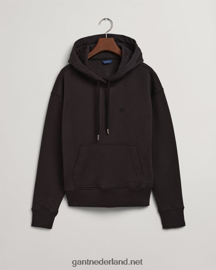 GANT vrouwen ebbenhout zwart icon g essentiële hoodie R48460715