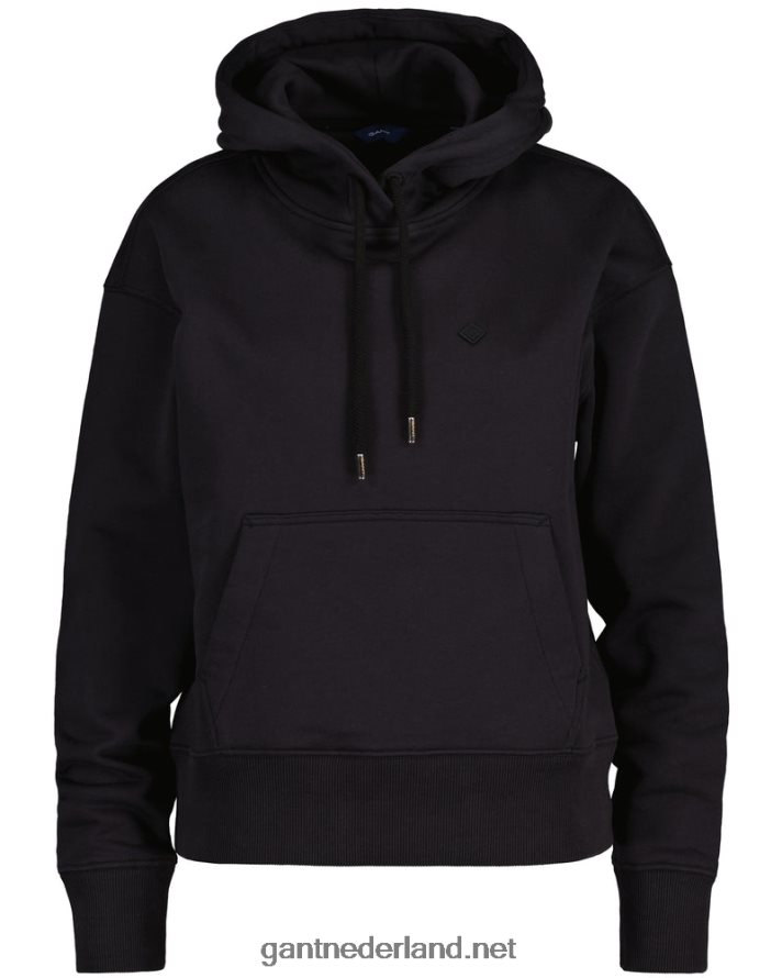 GANT vrouwen ebbenhout zwart icon g essentiële hoodie R48460715