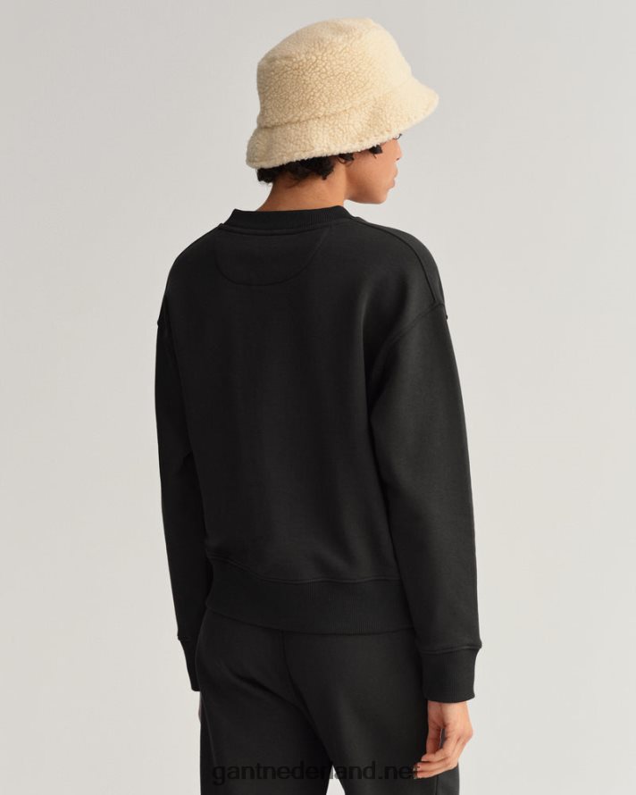 GANT vrouwen ebbenhout zwart icon g essentieel sweatshirt met ronde hals R48460717