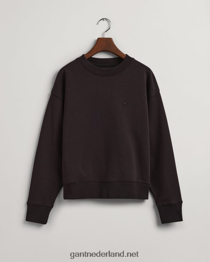 GANT vrouwen ebbenhout zwart icon g essentieel sweatshirt met ronde hals R48460717