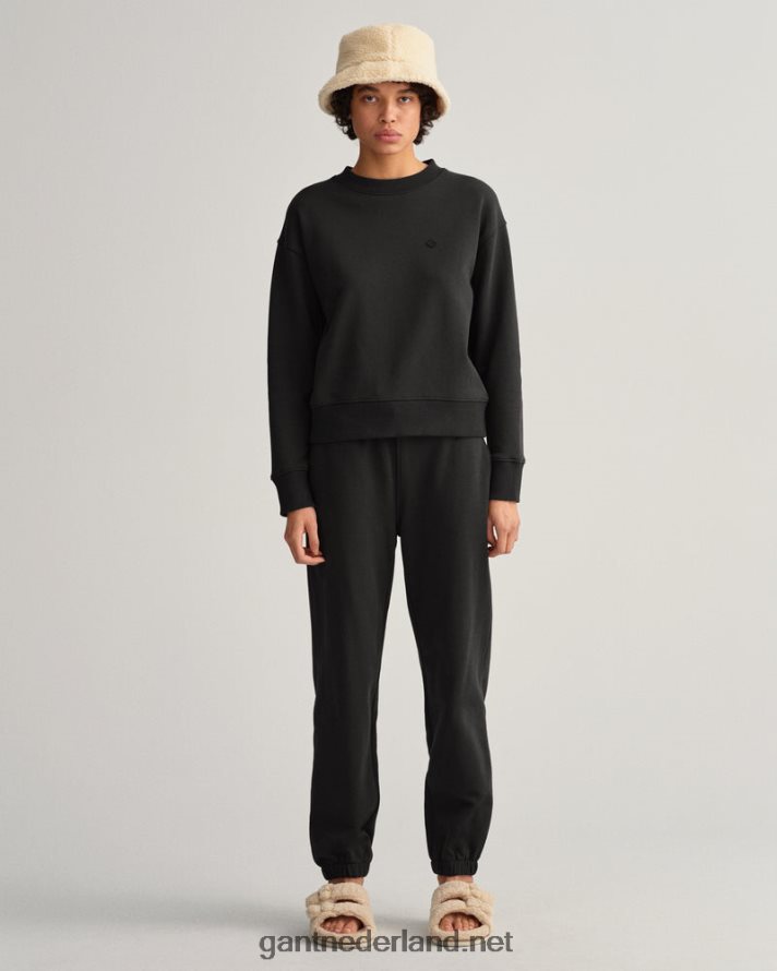 GANT vrouwen ebbenhout zwart icon g essentieel sweatshirt met ronde hals R48460717