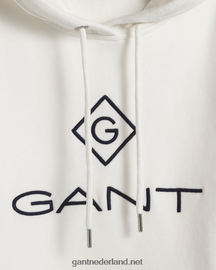 GANT vrouwen eierschaal sweatshirt met logo-sweatshirt R48460728