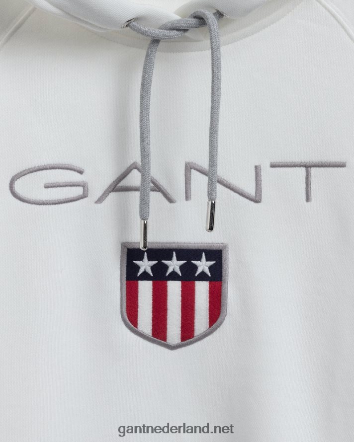 GANT vrouwen eierschaal sweatshirt met schild voor dames R48460732