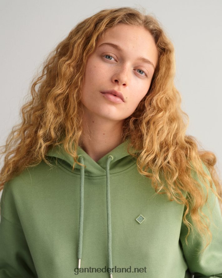 GANT vrouwen eucalyptus groen icon g essentiële hoodie R48460716