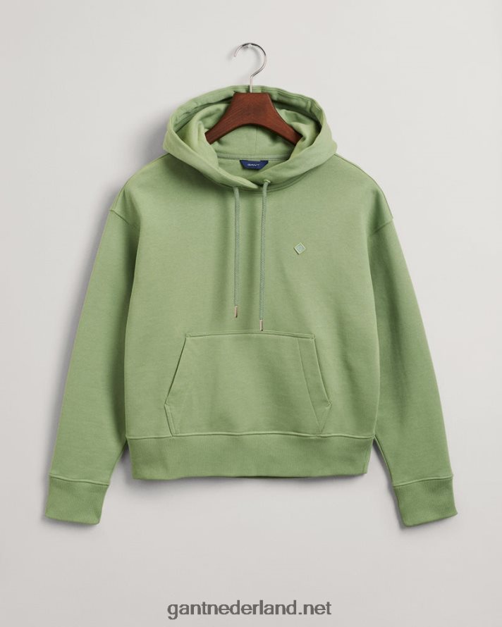 GANT vrouwen eucalyptus groen icon g essentiële hoodie R48460716