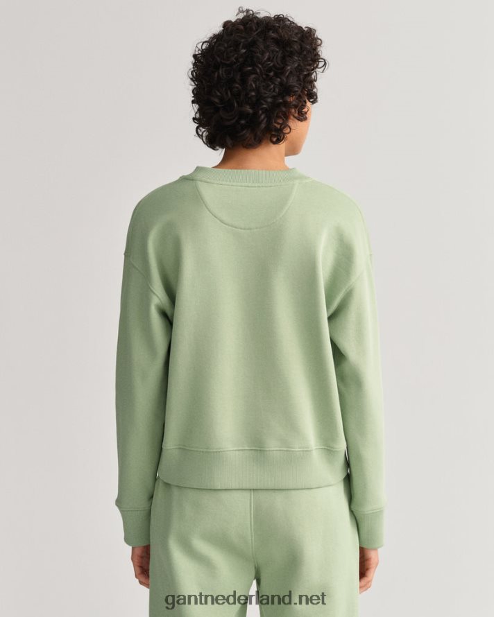 GANT vrouwen eucalyptus groen icon g essentieel sweatshirt met ronde hals R48460711