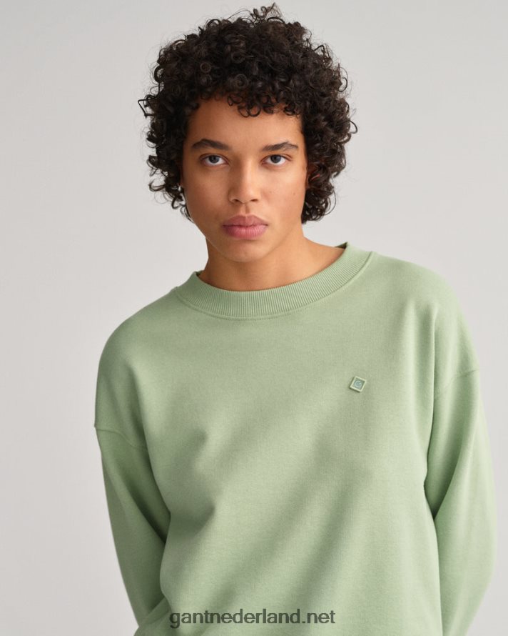 GANT vrouwen eucalyptus groen icon g essentieel sweatshirt met ronde hals R48460711