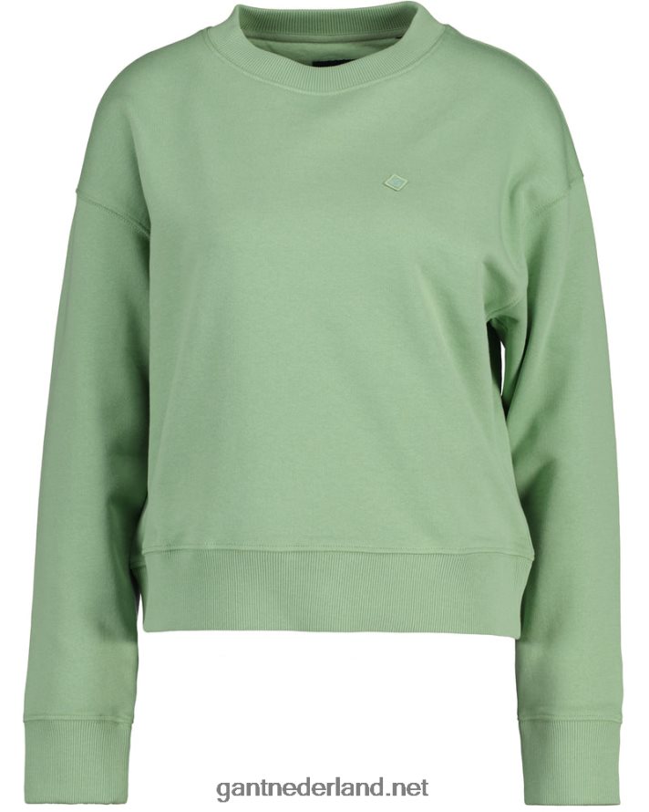 GANT vrouwen eucalyptus groen icon g essentieel sweatshirt met ronde hals R48460711
