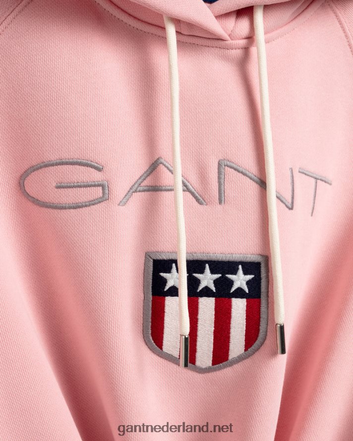 GANT vrouwen preppy roze sweatshirt met schild voor dames R48460729